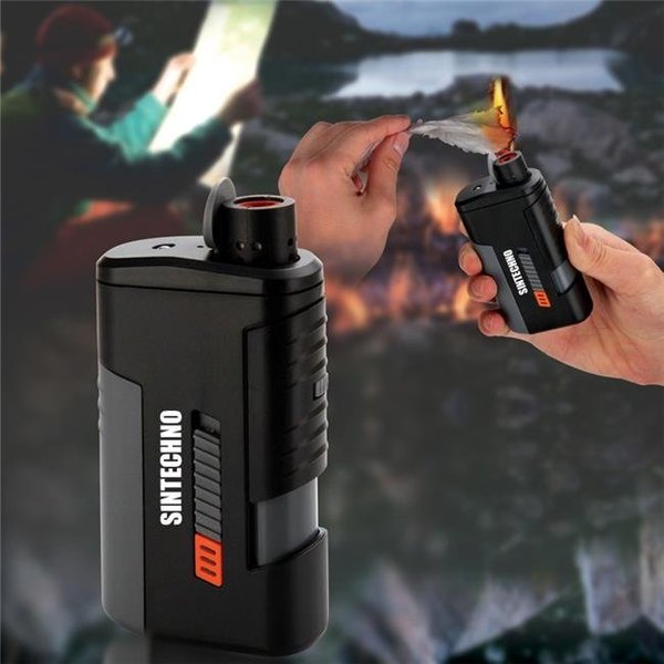 Perfectpitch 3-in-1 Windproof e-Fire Lighter; Power Bank Phone Charger and LED Flashlight PE918580